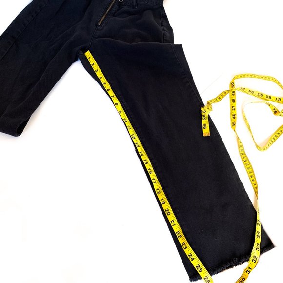 amuse society skyline denim pant black w/hoop zip - Picture 5 of 5